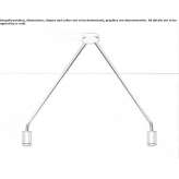 Aluminiowa lampa sufitowa LED Sottrum