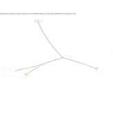 Brass LED ceiling lamp Dabeiba