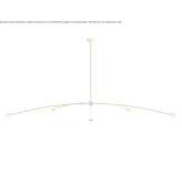 Brass LED ceiling lamp Unna