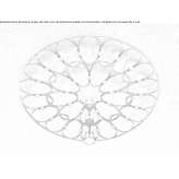 Steel LED ceiling lamp Dragu