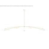 Mosiężna lampa sufitowa LED Unna