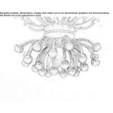 Metal ceiling lamp Jedwabne