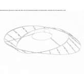 Steel LED ceiling lamp Vallada