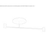 Metalowa lampa sufitowa LED Meldon