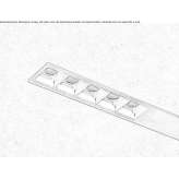 LED ceiling lamp made of aluminum, powder-coated Holeby