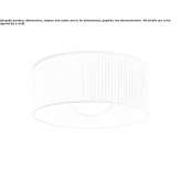 Lampa sufitowa z tkaniny Chiauci