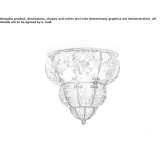 Murano glass ceiling lamp Paterno
