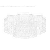 Ceiling lamp with crystals Juntas