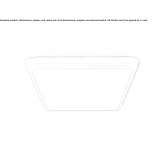 LED ceiling lamp made of polycarbonate Kirsehir