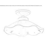 Ceramiczna lampa sufitowa Barnegat