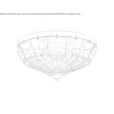 Glass ceiling lamp Stitina