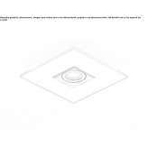 Metal LED ceiling lamp Carmel