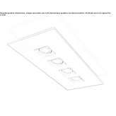 Metal LED ceiling lamp Carmel