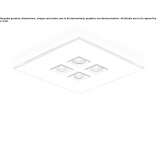 Metal LED ceiling lamp Carmel