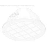 Ceramic ceiling lamp Salcia