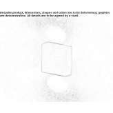 Aluminiowy kinkiet/lampa sufitowa Rufford