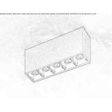 Lampa sufitowa LED z aluminium malowanego proszkowo Holeby