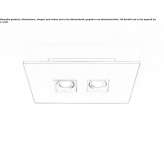 Metalowa lampa sufitowa LED Carmel