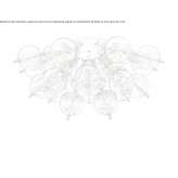 Blown glass ceiling lamp Calvisi