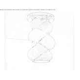 Murano glass ceiling lamp Bernay