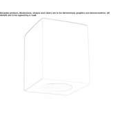 Square plaster ceiling spotlight Yotholin