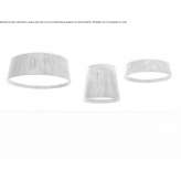 Lampa sufitowa LED wykonana ręcznie ze sznurka Drobak