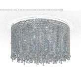 Bulb, metal ceiling lamp with crystals Palanca