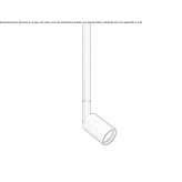 Regulowany okrągły aluminiowy reflektor LED Kurnach