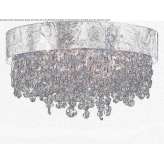 Lampa sufitowa z metalu, malowana diodami LED Goksu