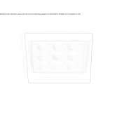 Modern recessed LED plaster lamp for suspended ceilings Ballplay