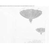 Glass ceiling lamp with crystals Orwell