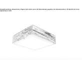 Wall lamp/ceiling lamp made of wood and glass Sandona
