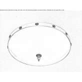 Glass ceiling lamp Volos