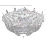Incandescent brass ceiling lamp with crystals Palanca