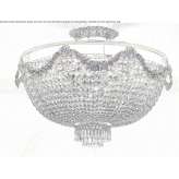 Bulb, metal ceiling lamp with crystals Palanca