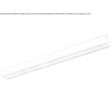 Powder-coated aluminum ceiling lamp Salonta