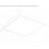Recessed steel ceiling lamp Adamuz