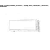 Wall lamp/ceiling lamp made of wood and glass Sandona