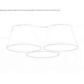 Metal LED ceiling lamp Bakovci