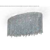Metal ceiling lamp with crystals Palanca