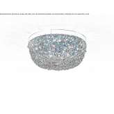 Incandescent brass ceiling lamp with crystals Palanca