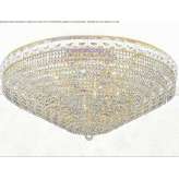 Incandescent brass ceiling lamp with crystals Palanca