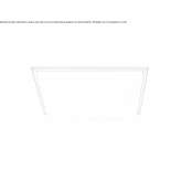 Semi-recessed LED ceiling lamp Roascio