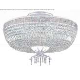 Incandescent brass ceiling lamp with crystals Palanca