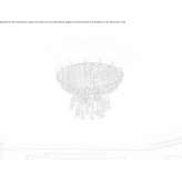 Incandescent brass ceiling lamp with crystals Atamaria