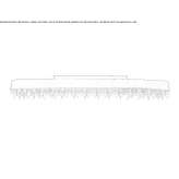 Lampa sufitowa LED z metalu malowanego z kryształkami Goksu