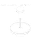Metal LED hanging lamp Izbiceni