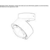 LED ceiling lamp Livorno
