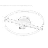 Metal LED ceiling lamp Jerica