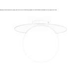 Ceiling lamp in opal glass and brass Manerbio